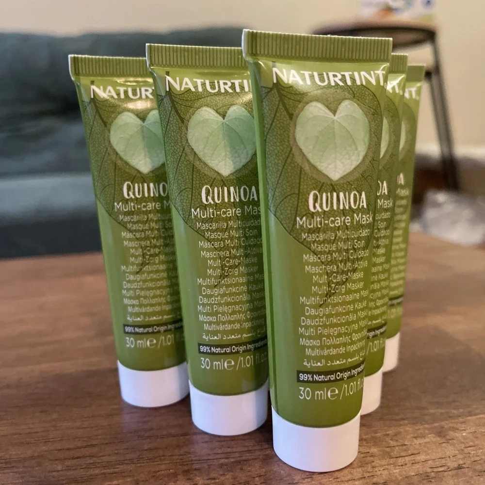 6 Tubes NATURTINT Quinoa Multi Care Mask For Hair  New 1.01 Oz 30 Ml Travel mini